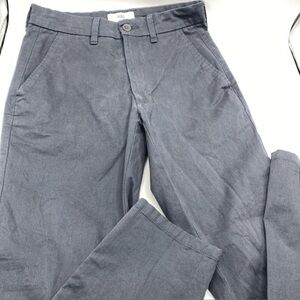 M&S Pants Chino straight leg modern slim fit trousers Career Casual 28/29 Blue